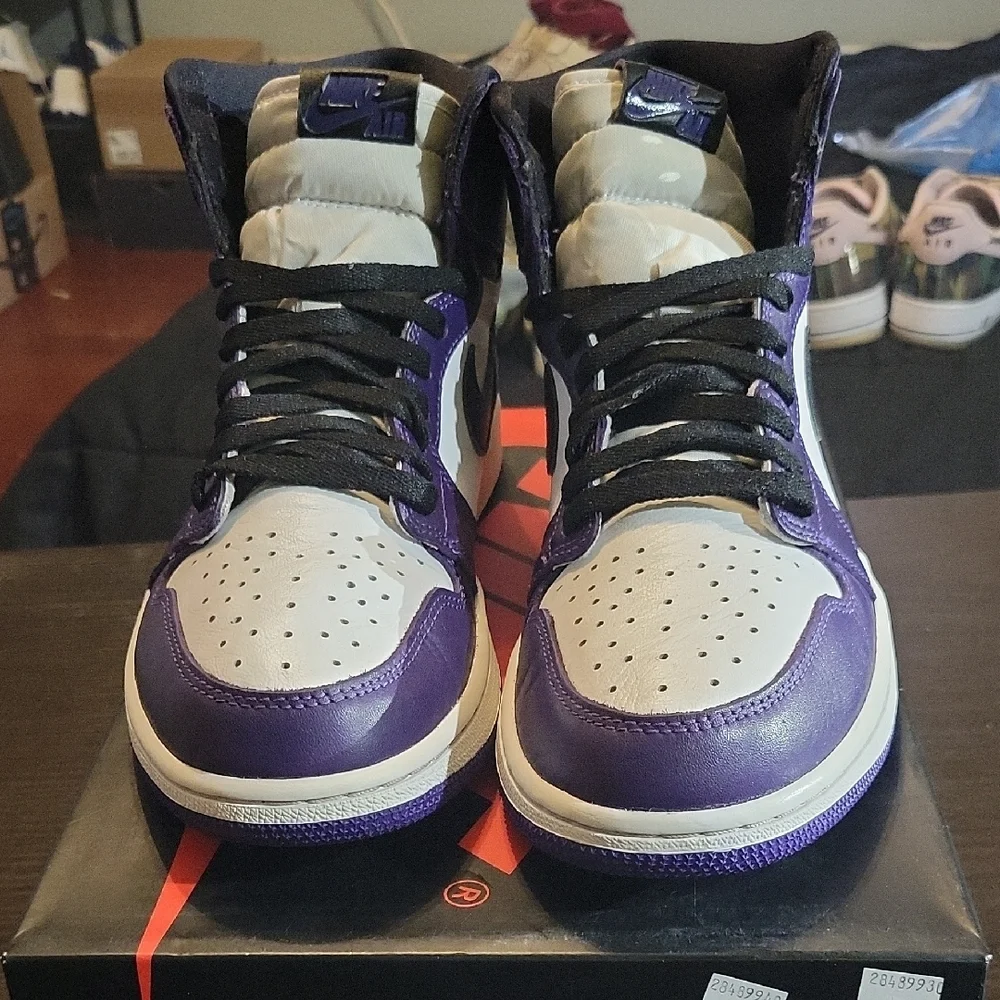 Nike Air Jordan 1 Retro High OG 'Court Purple' (2020) M9.5/W11 EUC W/OG BOX